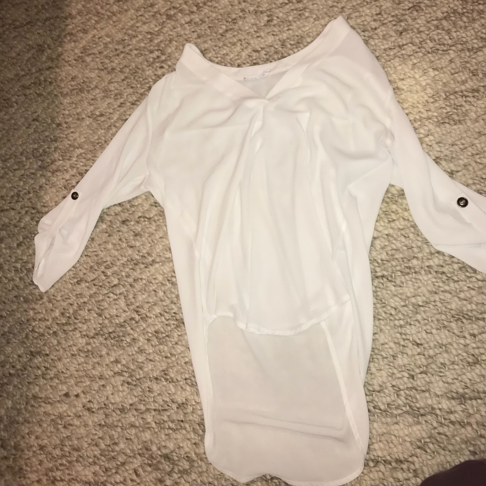 flowy white shirt
